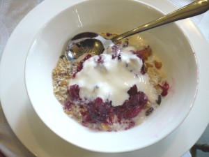 Muse Cafe Muesli, Compote and Yoghurt 